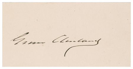 Lot #16 Grover Cleveland Signature
