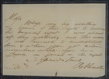 Lot #282 George A. Custer: General Custer struggles to prepare a Civil War brigade report - Image 2