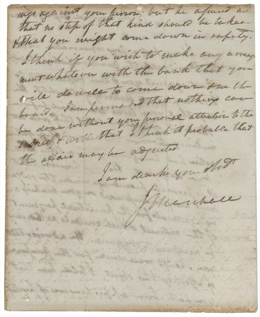 Lot #257 Supreme Court: John Marshall: In a scarce letter, the chief justice renders a legal opinion…for a family member - Image 2