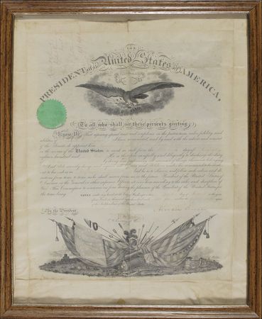 Lot #73 Abraham Lincoln: Lincoln names a captain severely wounded in the Battle of Bull Run to the veteran reserve - Image 1
