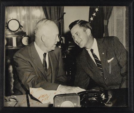 Lot #30 Dwight D. Eisenhower: Ike thanks a “thoughtful little girl” for a four-leaf clover“I am sure it cannot fail to bring me good luck” - Image 2