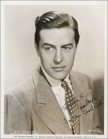 Lot #1061 Ray Milland: “To the President of the Grand Order of Timekeepers” - Image 2