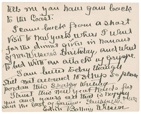 Lot #151 Edith Bolling Wilson - Image 2