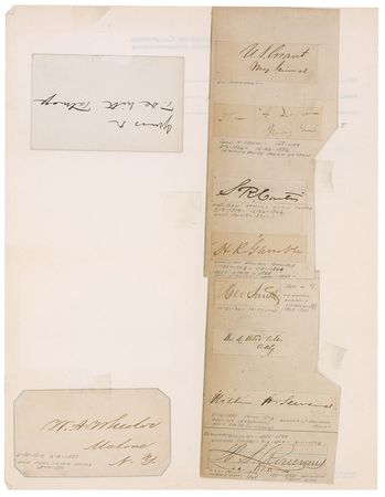 Lot #44 U. S. Grant and Politicians Signatures - Image 1