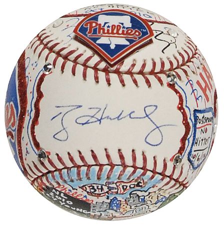 Lot #1384 Roy Halladay Baseball - Image 1