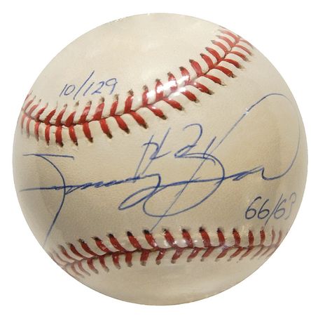 Lot #1548 Sammy Sosa Bat and Ball - Image 2