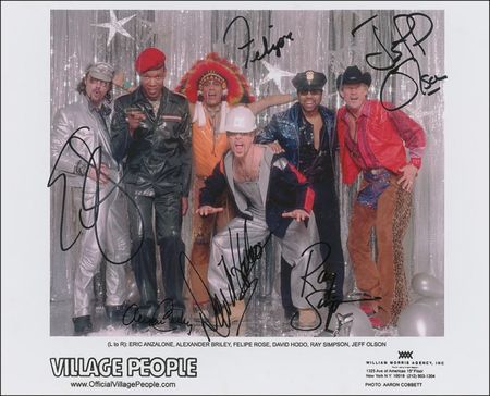 Lot #777 Village People Signed Photographs - Image 1
