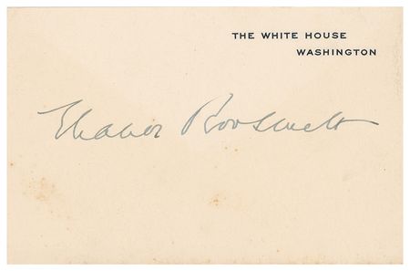 Lot #112 Franklin and Eleanor Roosevelt White House Cards - Image 2
