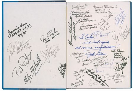 Lot #373 Astronauts: An amazing assemblage of astronauts from Project Mercury to SpaceShipOne, almost impossible to duplicate - Image 1