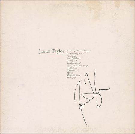 Lot #772 James Taylor Photograph and Album - Image 1