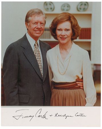 Lot #14 Jimmy and Rosalynn Carter Signed