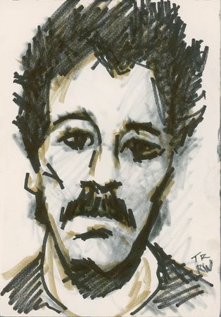 Lot #757 Rolling Stones: Ron Wood: Ronnie Wood’s sketchbook from the Voodoo Lounge tour, including 12 original sketches and set list drafts - Image 1