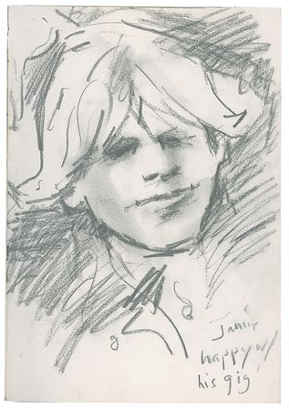 Lot #757 Rolling Stones: Ron Wood: Ronnie Wood’s sketchbook from the Voodoo Lounge tour, including 12 original sketches and set list drafts - Image 12