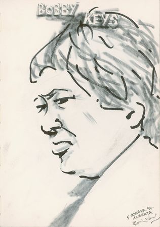 Lot #757 Rolling Stones: Ron Wood: Ronnie Wood’s sketchbook from the Voodoo Lounge tour, including 12 original sketches and set list drafts - Image 2