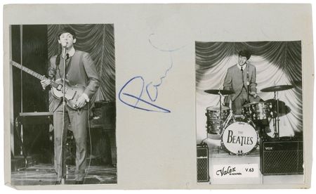 Lot #618 Beatles: McCartney and Harrison Signatures - Image 1