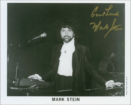 Lot #775 Vanilla Fudge: Mark Stein Handwritten Lyrics and Signed Photograph - Image 1