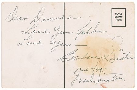 Lot #762 Frank and Barbara Sinatra Signature - Image 2