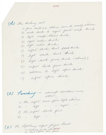 Lot #1032 Bruce Lee: Bruce Lee details his ?SECRET? training regimen for actor James Coburn - Image 3