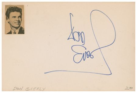 Lot #676 Everly Brothers Signatures - Image 1