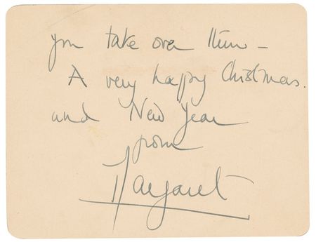 Lot #245 Princess Margaret Handwritten Letter Signed - Image 2