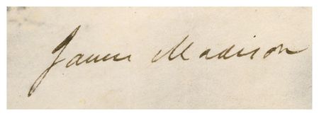 Lot #57 Thomas Jefferson and James Madison: The United States’ third and fourth presidents boldly sign an Ohio land grant - Image 3