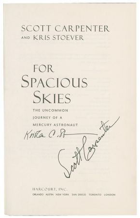 Lot #379 Scott Carpenter Book - Image 2