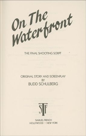 Lot #1088 On the Waterfront: Kazan and Schulberg Book - Image 2