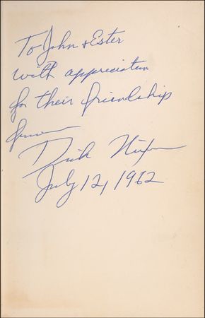 Lot #94 Richard Nixon Book - Image 1