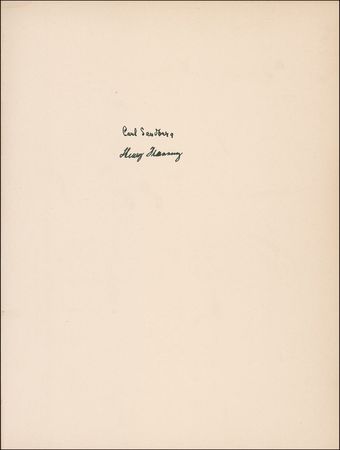 Lot #531 Carl Sandburg Book - Image 1