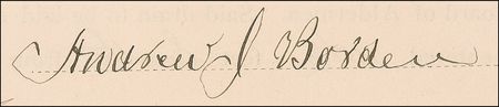 Lot #160 Andrew Borden: Lizzie Borden’s tight-fisted father receives Fall River’s permission for drainage at three of his stores...while his family shivered at home - Image 3