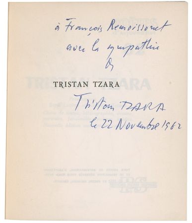 Lot #262 Tristan Tzara Book - Image 2