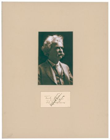 Lot #456 Samuel L. Clemens: Highly-prized Clemens ‘double’ signature - Image 1