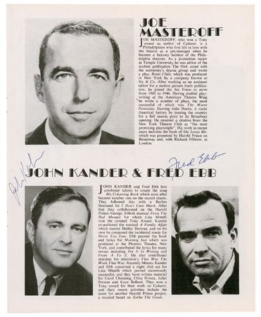 Lot #642 Cabaret: Kander and Ebb Program - Image 2