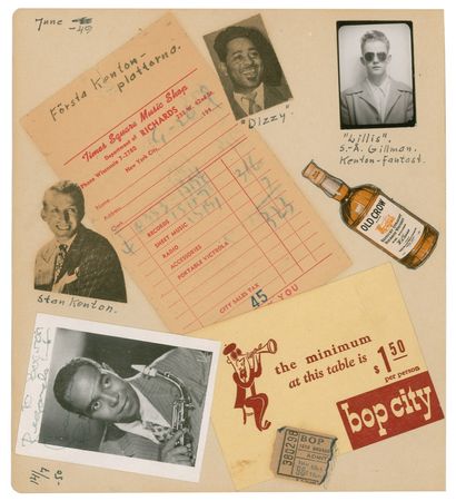 Lot #737 Charlie Parker: ?The Bird? and his sax stop by the Bop City jazz club - Image 1