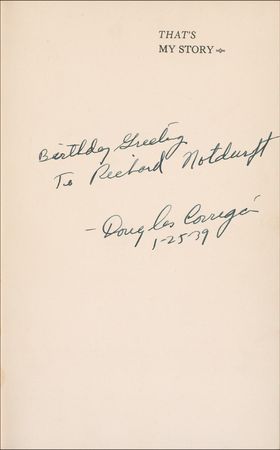 Lot #280 Douglas ‘Wrong Way’ Corrigan Book - Image 1