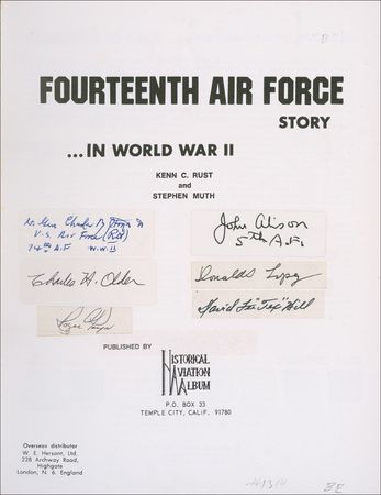 Lot #298 Fourteenth Air Force Book - Image 1