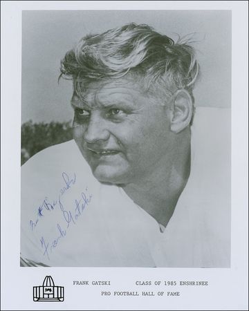 Lot #1353 Football Hall of Famers Signed Photograph - Image 1
