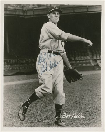 Lot #1311 Joe Cronin and Bob Feller Signed Photograph - Image 2