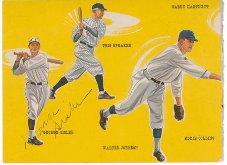 Lot #1543 George Sisler Signed Photograph - Image 2