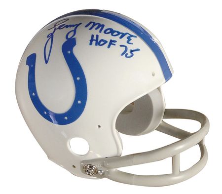 Lot #1571 Johnny Unitas and Lenny Moore Football Helmet - Image 1
