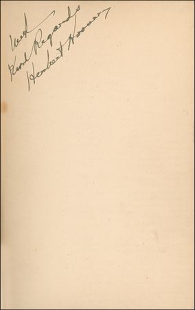 Lot #51 Herbert Hoover Book - Image 1