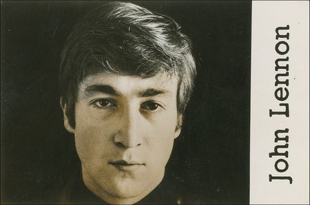 Lot #794 Beatles: John Lennon: Lennon signs a promotional photo for a German fan - Image 2