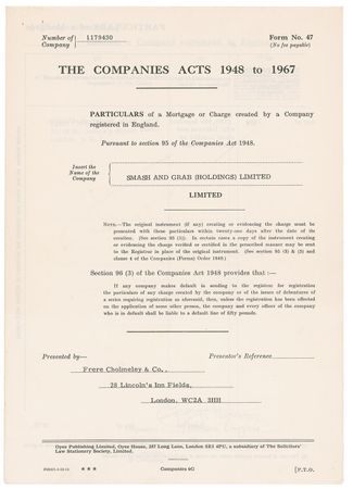 Lot #793 Beatles: George Harrison: Amidst a court verdict and album releases, ex-Beatle Harrison secures funding for a 1976 business venture - Image 1