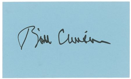 Lot #22 Bill Clinton Signature