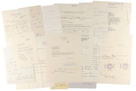 Lot #1119 Hollywood Safe Deposit Documents Typed Letters Signed - Image 2