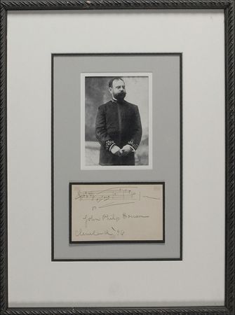 Lot #943 John Philip Sousa Signed Musical Quote - Image 1