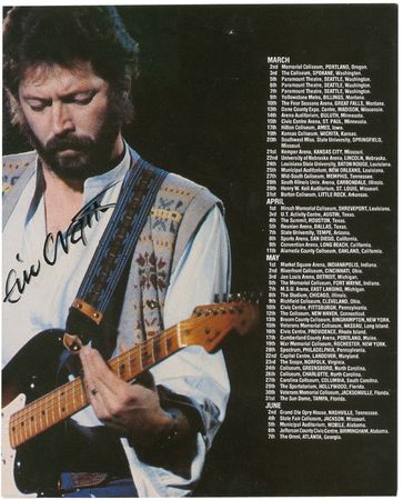 Lot #822 Eric Clapton Program - Image 2