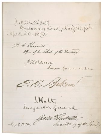 Lot #61 U. S. Grant and Cabinet: A one-of-a-kind autograph album signed by Grant and his cabinet - Image 3