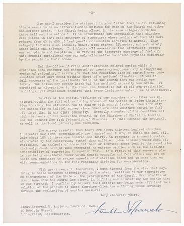 Lot #142 Franklin D. Roosevelt: 