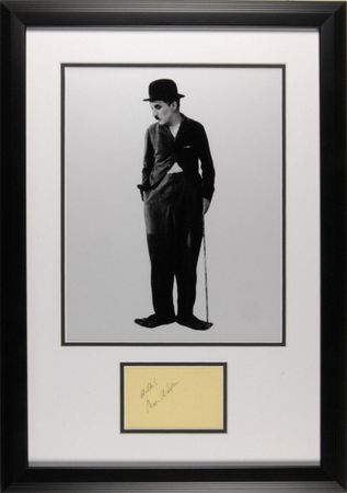 Lot #1036 Charlie Chaplin Signature - Image 1